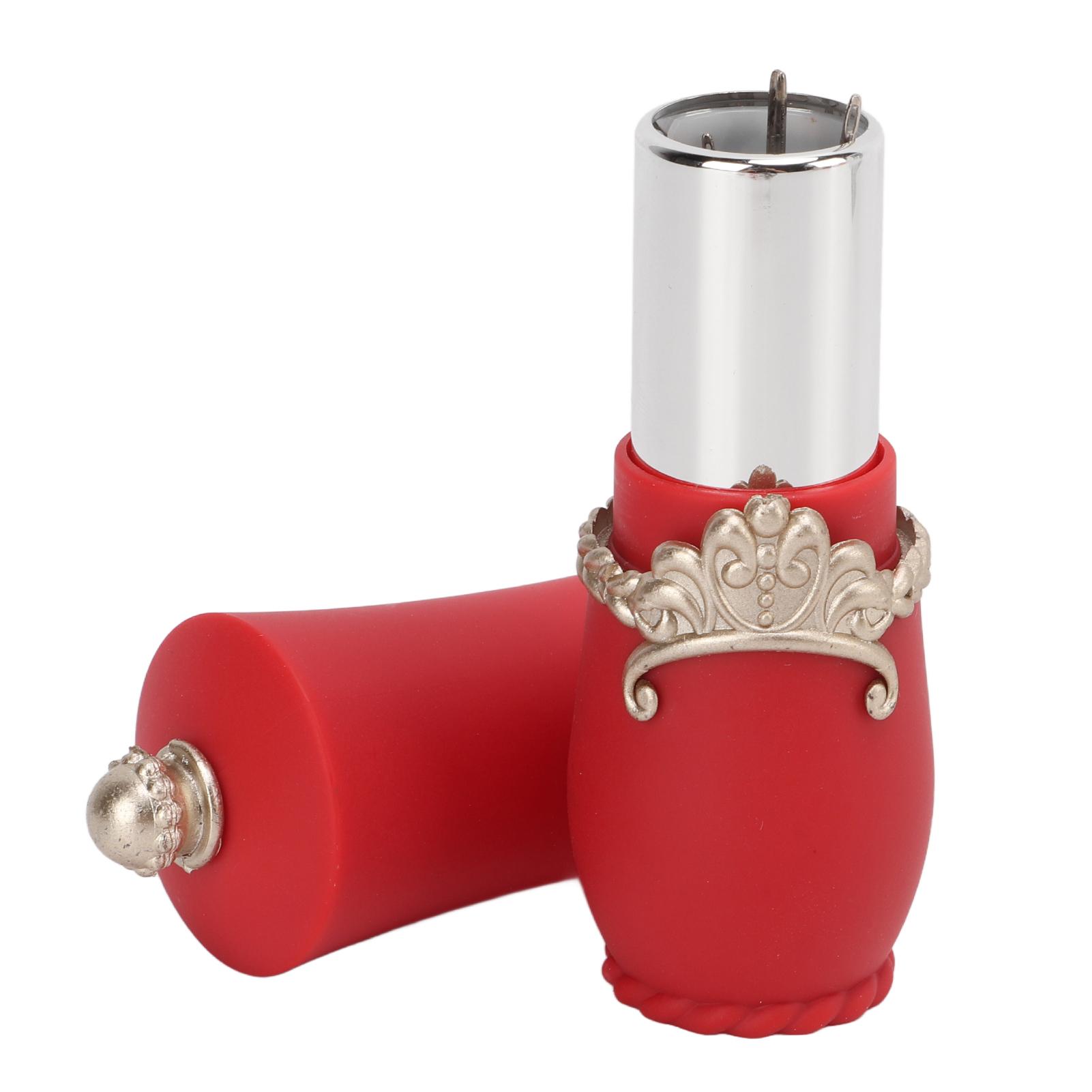 

Игольница в форме помады Изысканный красивый выдвижной дизайн Портативная бытовая игла красный