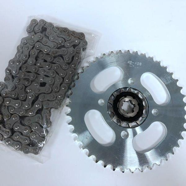 Set Pignone e Catena di Trasmissione per Moto GX125 per Modelli SJ125-A/B