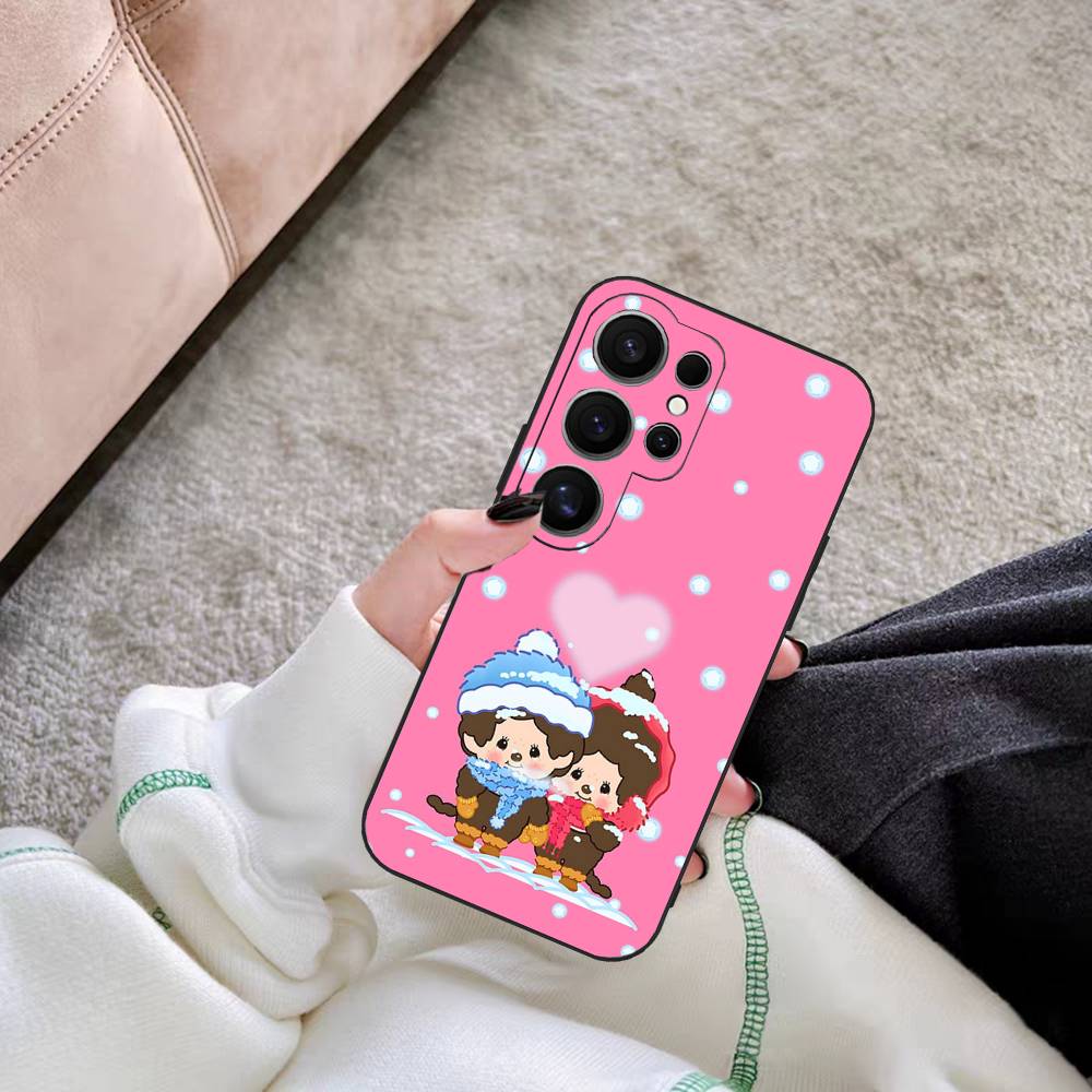 Popular Cartoon M-Monchhichis Classic Phone Case For Samsung S 24 Fe 25 Ultra Plus 20 Lite 21 30 22 23 24 22 Ultra 5G Fundas
