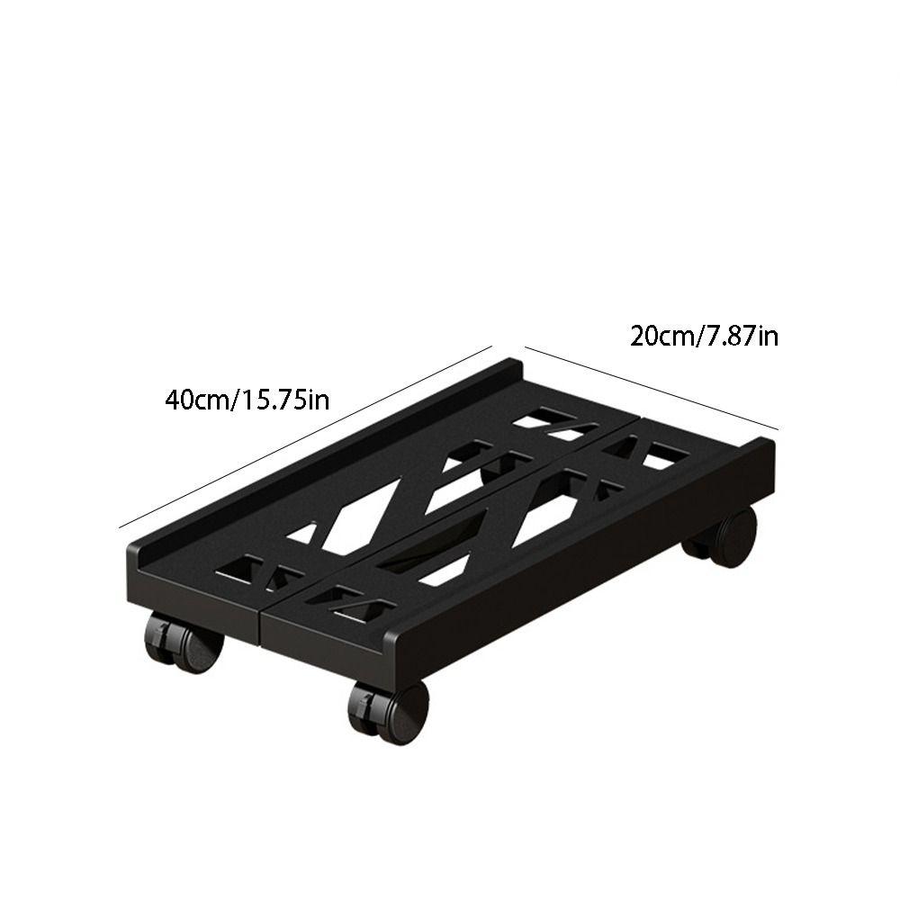 Adjustable Computer Host Bracket Telescopic Mobile Base Bracket Chassis Tray  Desktop Household