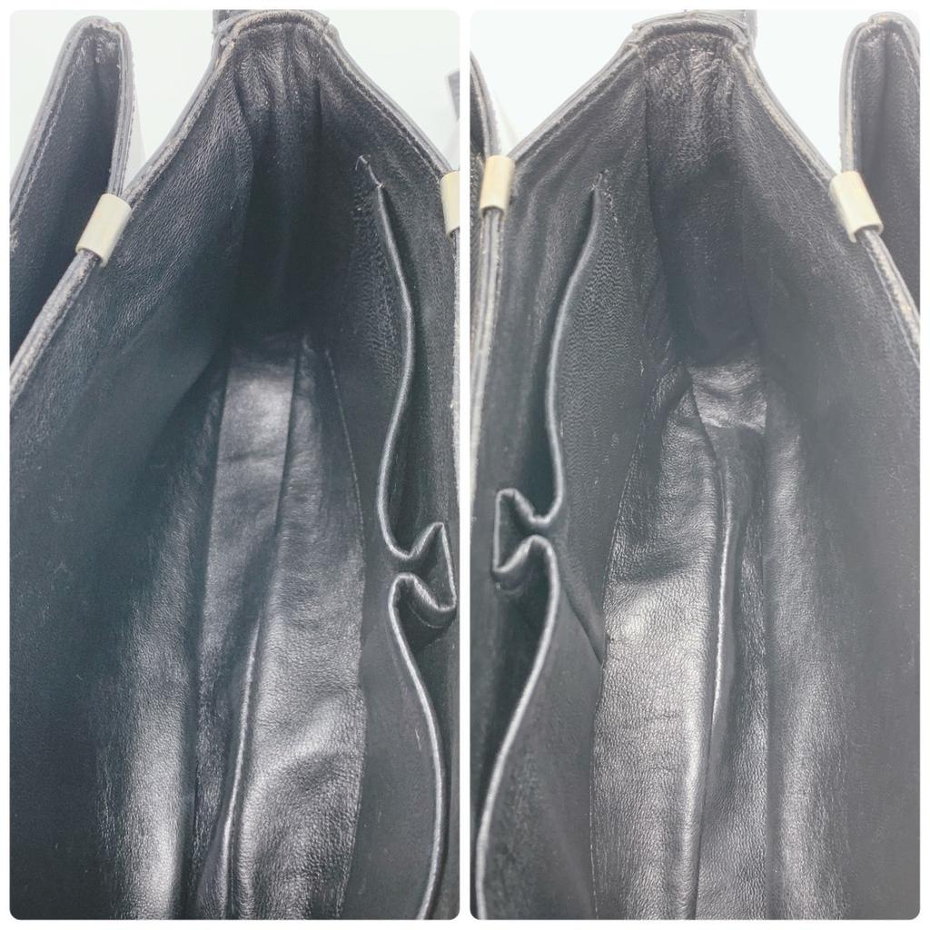 CELINE Vintage Macadam Triomphe Gold Hardware Flap One Semi Shoulder Bag Leather Black Women's Men's Unisex