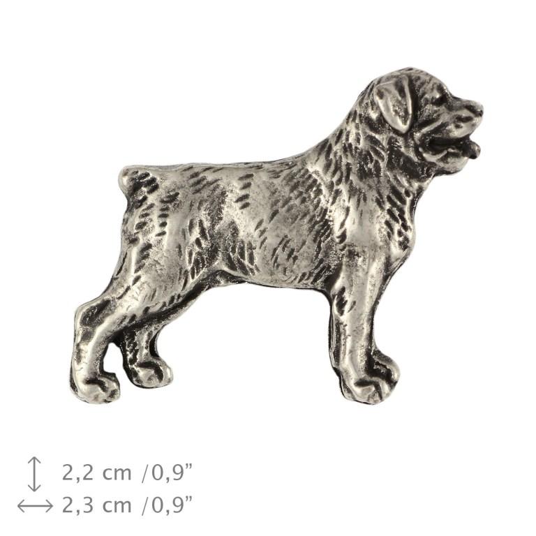 Rottweiler, Rott, Rottie - Dog brooch in a gift box, elegant pin, lapel pin for Art-Dog brand jacket