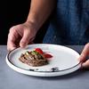 Ceramic Plates, Vegetable Plates, Flat Plates, Steak Plates, Restaurant Hotel Tableware, Shallow Plates, Round Plates, Dim Sum Plates, New Chinese Des
