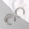Simple Fashion Metal Geometric Big Round Earrings For Women Hollow Stud Earrings Jewelry Punk Party Gift Accessories