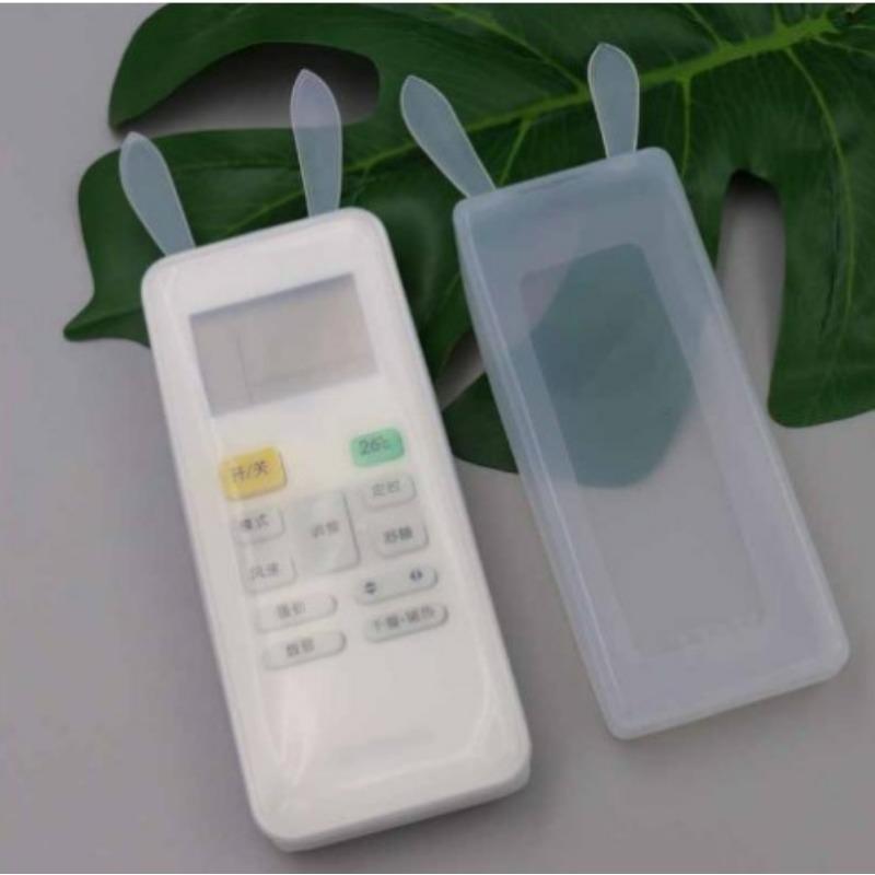 1pc Transparent Remote Control Cover Case for TV, AC, Rabbit Ear Dustproof Protective Sheath Sleeve, Protects Devices from Dust and Scratches