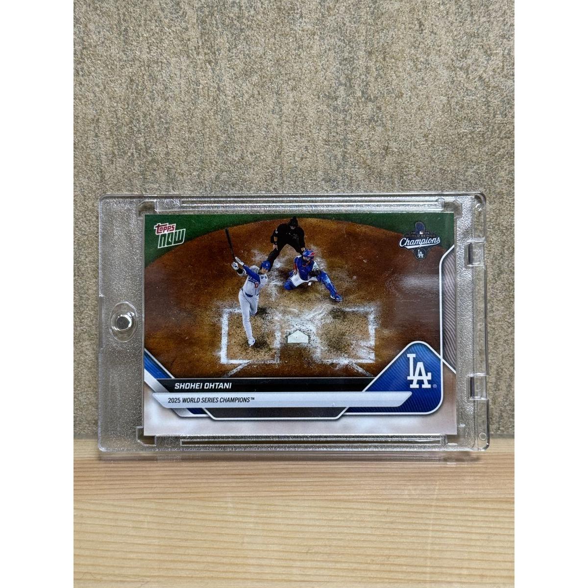 Использованная карта Shohei Ohtani SSP Мировая серия Победа Dodgers Мемориал MLB Topps Now Shohei Ohtani WS-1SSP