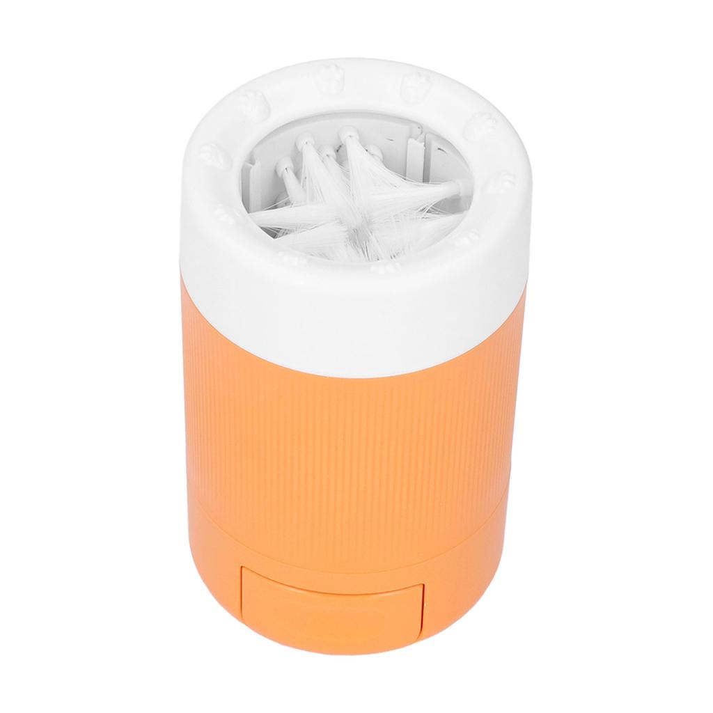 Čistič psích tlapek Poloautomatický Přenosný Pohár na mytí psích nohou pro Domácí mazlíčky Kočky a Psy Oranžový