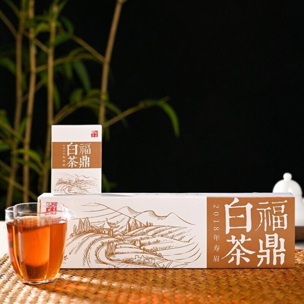 150g Chen Pi Weißer Tee Fuding Alter Weißer Tee Quadratische Tafel Geschenkset