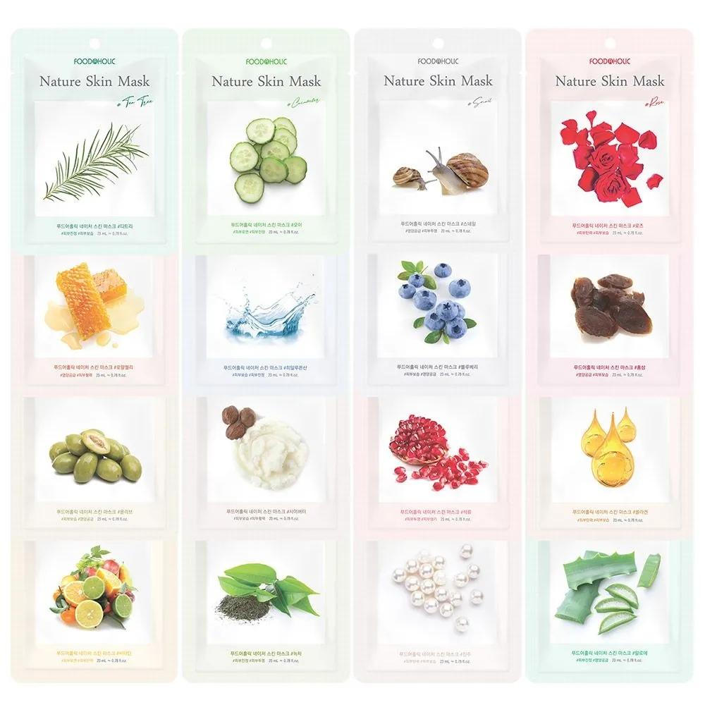 

(10 Sheets) FoodaHolic Nature Skin Mask Pack 16 Types (Select) vitamin