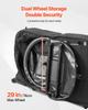 VEVOR Bike Travel Bag, Transport Universal Bicycle Storage Case Bag with TSA Lock, Support Plates, Protection and Fork Mount Stabilisation