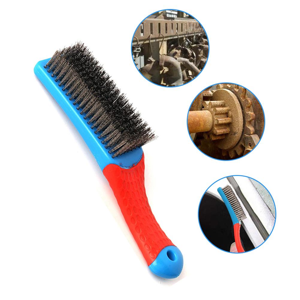 160mm Professional Household Wire Brush Not Shed Metal Steel Brush Burnishing Rust Removal Multipurpose Cleaning Brush tools China Mainland