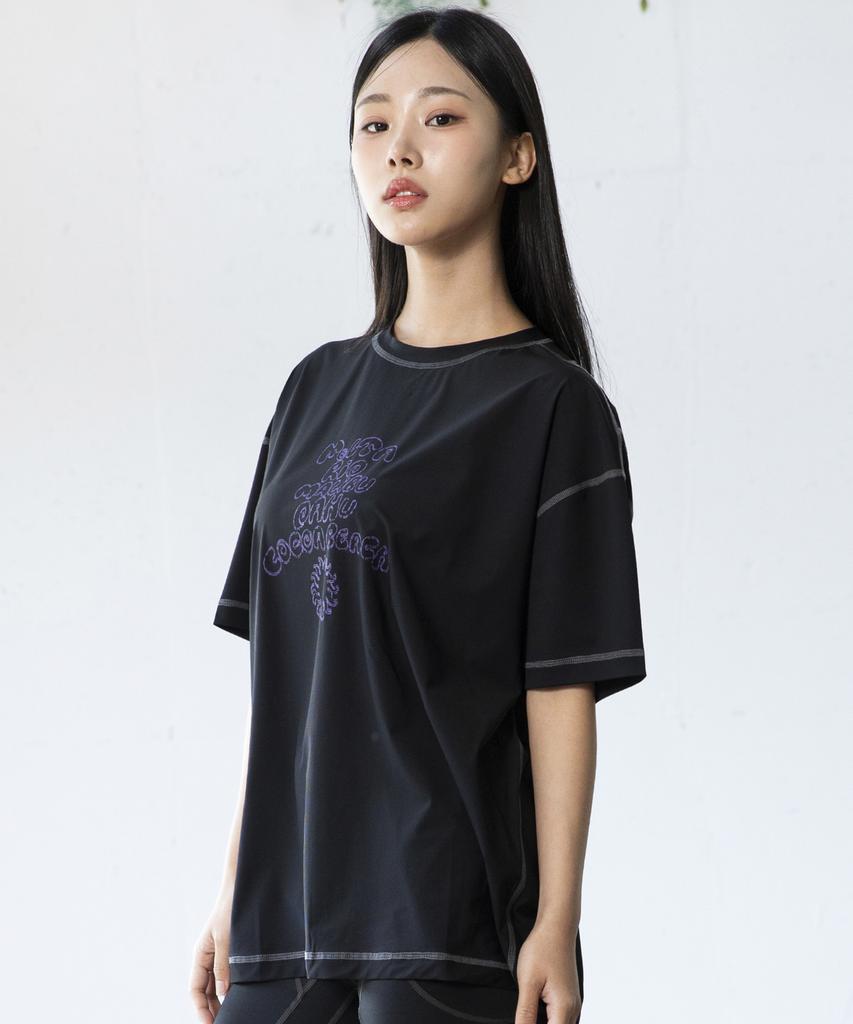 GLACK Gt151 Malta Short Sleeve Rash Guard (Black)