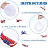 30 Pieces Airplane Hanging Swirls Decoration Airplane Party Supplies Plane Foil Swirls Whirls Ceiling Whirls Hanging Spiral Streamers for Plane Theme