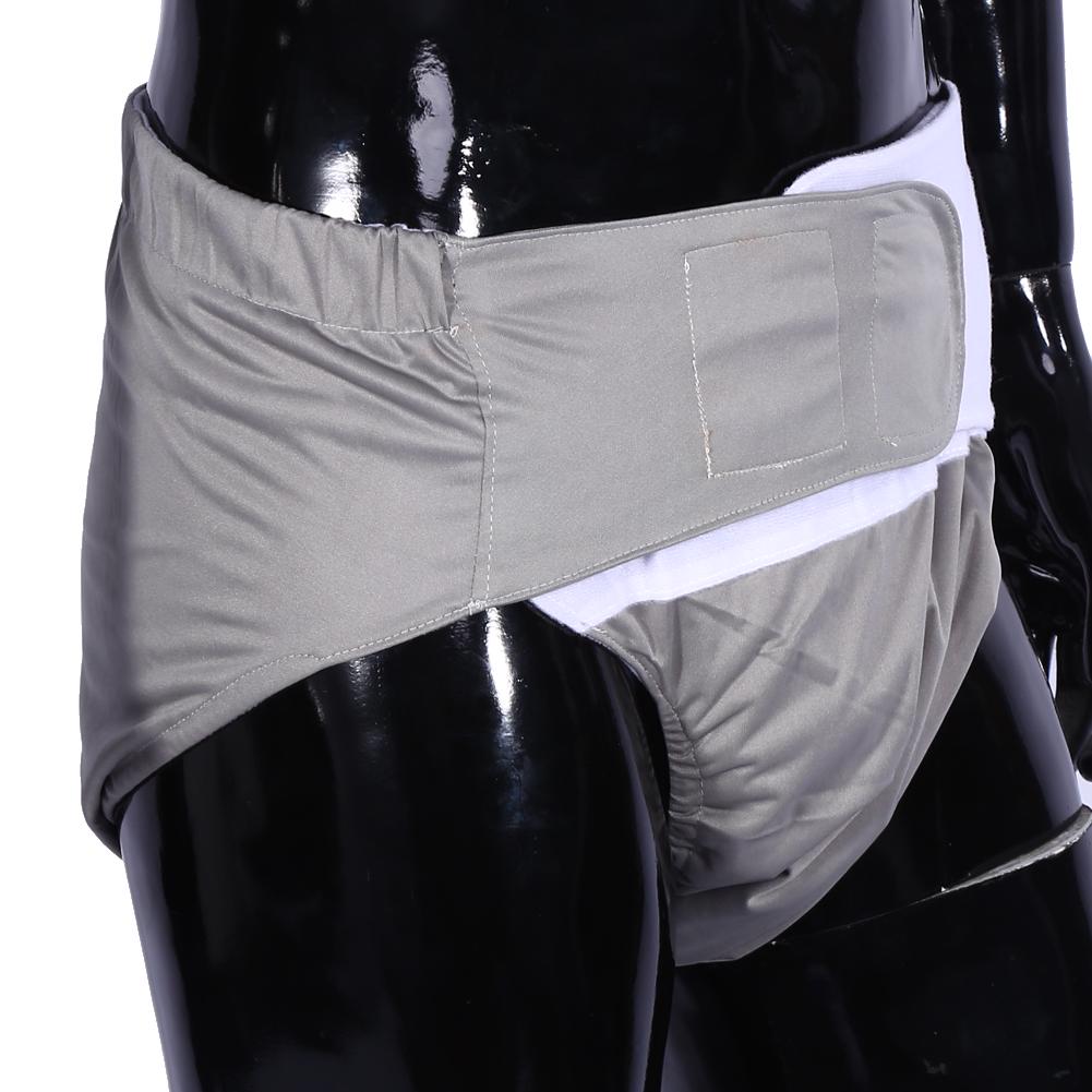 New Adult Washable Adjuatable Incontinent Care Cloth Diaper Brthable Nappy Pants(Gray)