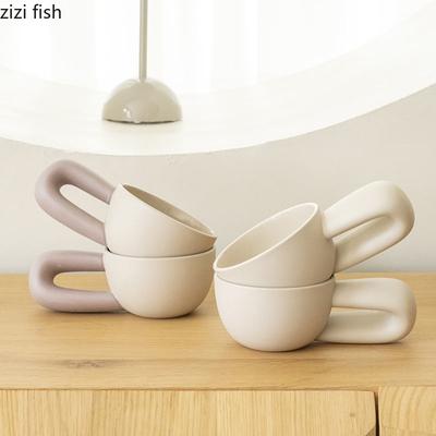 Prosty ceramiczny kubek Kreatywny duży kubek do kawy Biurowy popołudniowy kubek do herbaty Kubek do mleka Kubek do soku Kubek do wody Filiżanki do herbaty Produkty gospodarstwa domowego