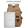 Trend Retro Men‘s Canvas Backpack Female Shoulder Bag Fashion Leisure Large Capacity Travel Bag College Student School Bag