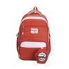 Simple and cute girl burden reduction backpack large size student schoolbag primary and secondary school students large capacity backpack