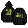 Women's Fashionable Casual Long-Sleeved Hooded Printed Sweatshirt