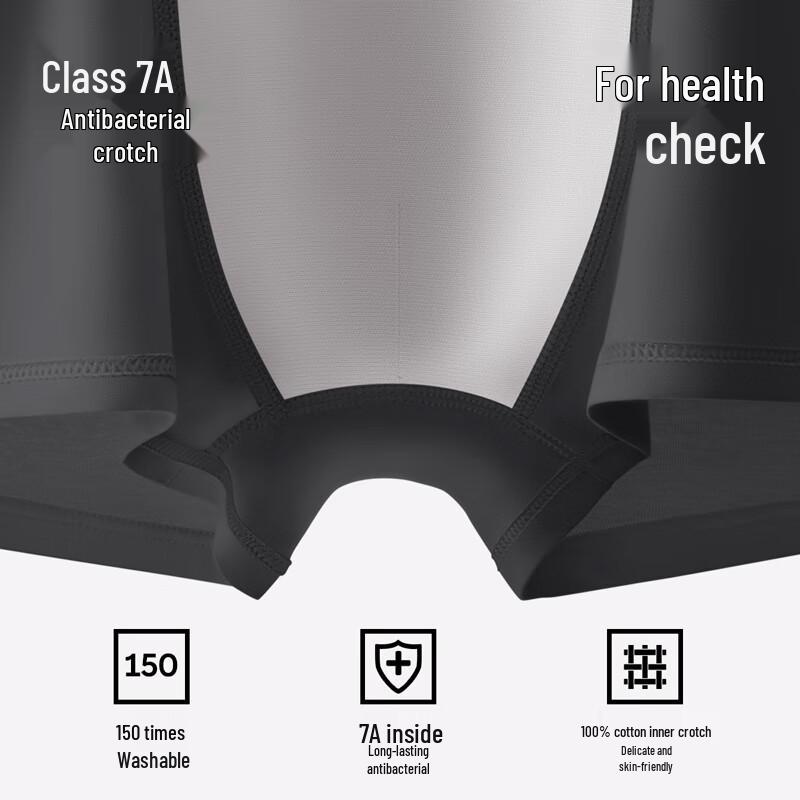 Semir Men's 7A Antibacterial Cotton Boxer Briefs