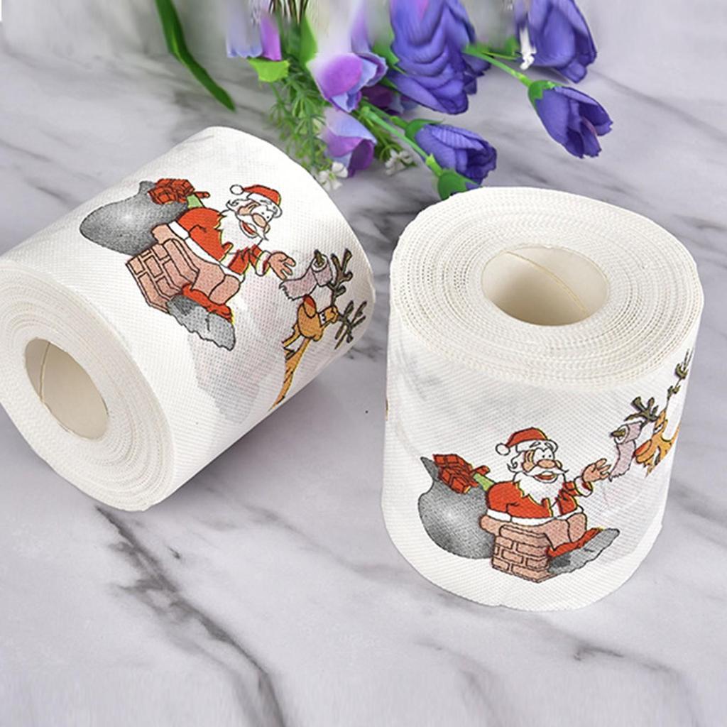 Christmas Roll Paper Napkin Colored Paper Creative Environmental