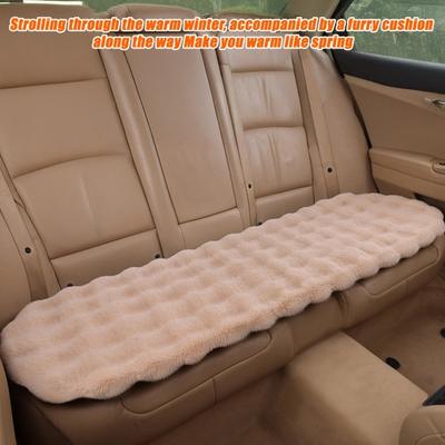 3 Stück Autositzkissen Flauschiger Fahrzeugsitzbezug Plüsch-Fleece Stuhlkissen für Verdicktes Warmes Auto