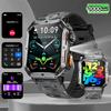 Men Smart Watch For Android IOS 1000mAh Flashlight 3ATM Waterproof Fitness Watches Voice Bluetooth Call 2.01" HD Smartwatch
