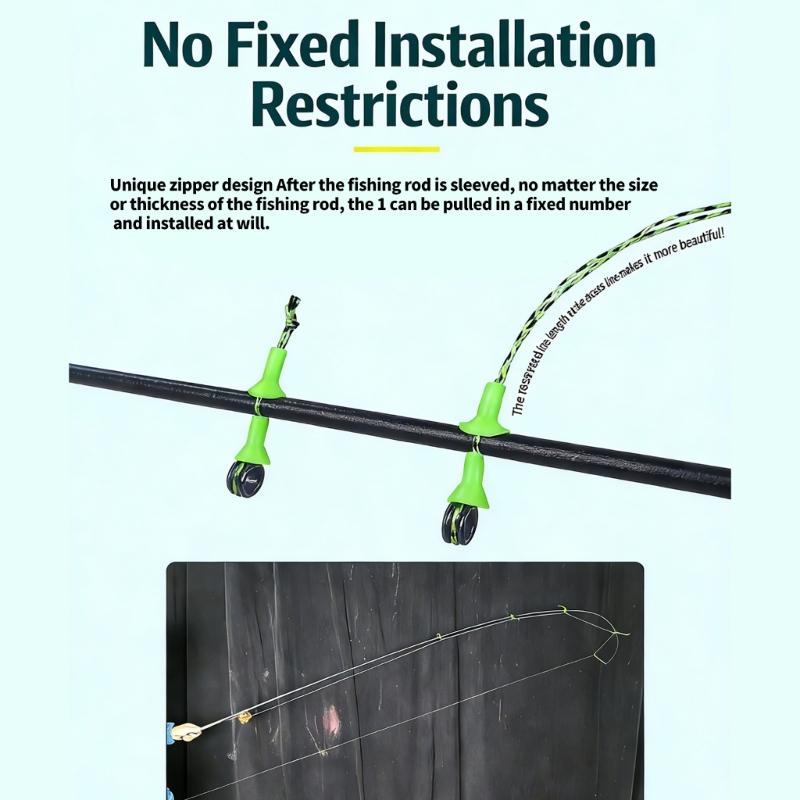 Pack of 10 Efficient Ceramic Guide Rings with Quality Rubber Construction for Prolonged Fishing Lifes and Reliability