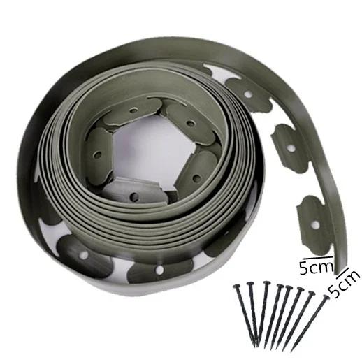 

Grass Stone Isolation Zone L-shaped Courtyard Garden Collect Border Strips Retaining Board Plastic PE Green Lawn Divider Strip