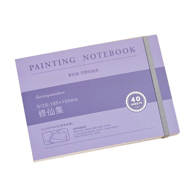 Tearable Drawing Notebook Tearable Paint Book Small Drawing Book Art Supplies Sketch Book for Outdoor Travel Projects