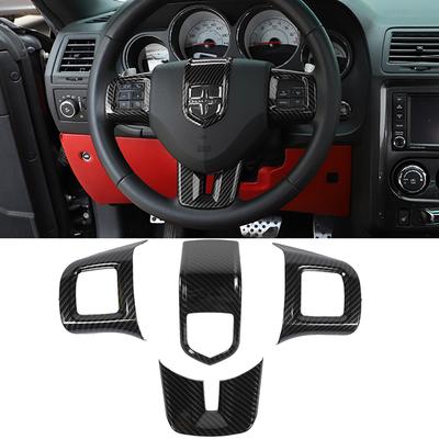 Capa Decorativa para Volante de Carro para Dodge Challenger Charger Durango Dart 2009-2014 Journey 2013-2022 Acessórios Interiores
