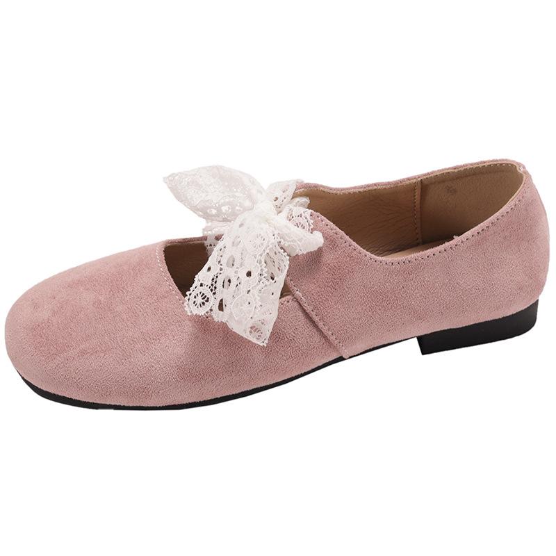 Retro French yellow flat-bottomed shallow-mouth single shoes for women's summer 2025 new models with skirts, versatile soft-soled Mary Jane shoes