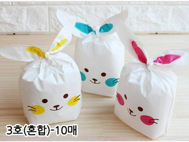 Cartoon Bunny Ears Candy Snack Bag for Kids - Children's Day Gift, Snowflake Crisp Cookies, Small Snacks, Baking Packaging