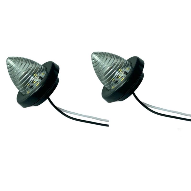 

Weatherproof Flexible 6 LED Round Signal Lamp Waterproof Turn Signal Tail Light For Car Truck Bus Enhanced Visibility 2x