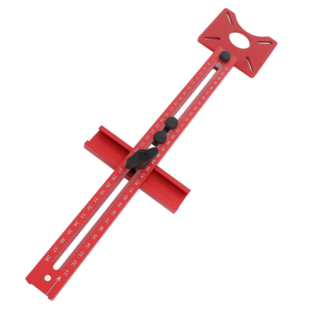 Router Milling Groove Bracket Aluminum Alloy Adjustable Multifunctional Cabinet Hardware Jig and Router Guide for