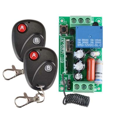 Wireless AC 220V 1CH RF 433MHz Remote Control Switch Module Learning Code Relay