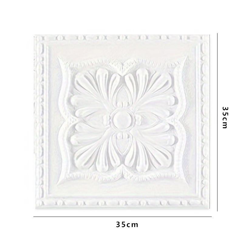 4Pcs 35*35CM Ceiling Bed Room Decor 3D Background Wallpaper Peel And Stick Waterproof Wall Stickers Anti-collision Home Decor