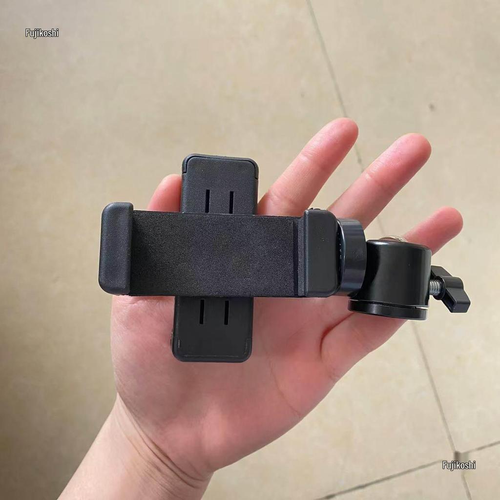 Support de Téléprompteur de Téléphone pour Double Appareil avec Pince Double Face et Trépied de Bureau