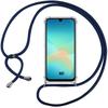 Hülle für Samsung Galaxy A27 5G, Kratzfest Weich Silikon Schutz mit Lanyard Dunkelblau