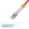 Uxcell Fiber Patch Multimode Duplex OM1 LSZH Fiber Optic Jumper for Network Transceivers and 3 1 Piece Cable, LC-LC Instruments, Orange, Meters,