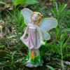 4Pcs/Set Fairy Statue Elf Sculpture Art Craft Outdoor Courtyard Garden Decoration Ornament