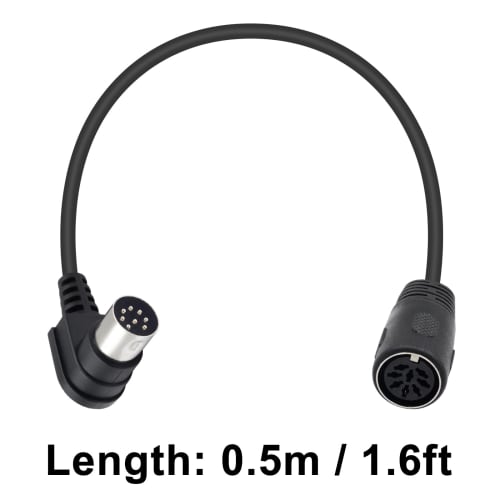 Poyiccot DIN 8-Pin Cable, DIN 8-Pin Male To Female Extension Cord, MIDI Extension Cable with S-Terminal Connectors for Speaker Cables, Compatible with