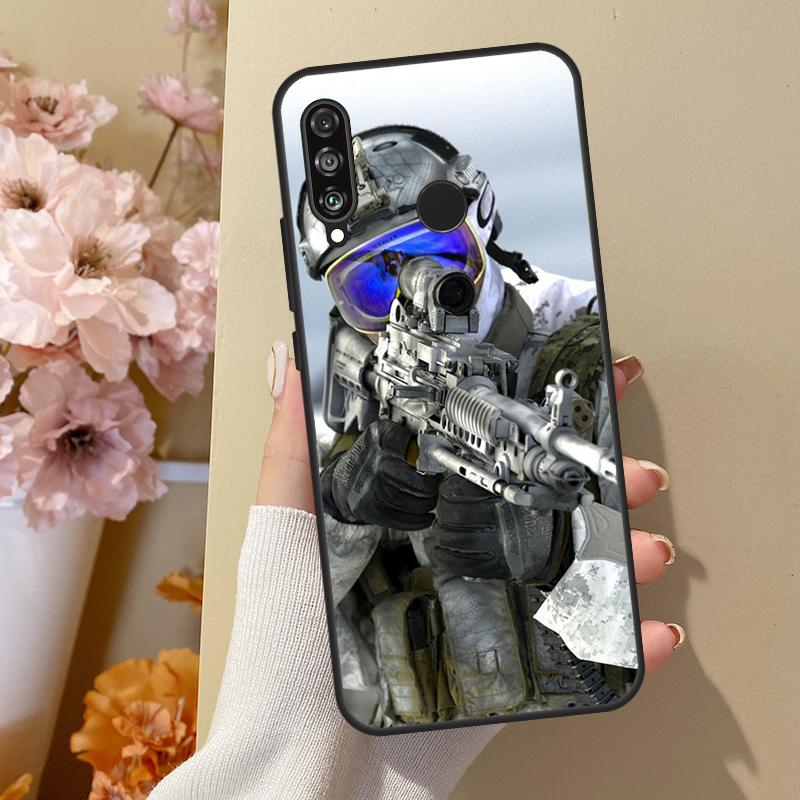 Army Soldier Special Forces For Huawei Nova 11 Pro 9 10 SE Y70 Y60 Y90 Y61 Y91 Y73 Y72 12s 12i 11i 8i P30 P40 Lite Case