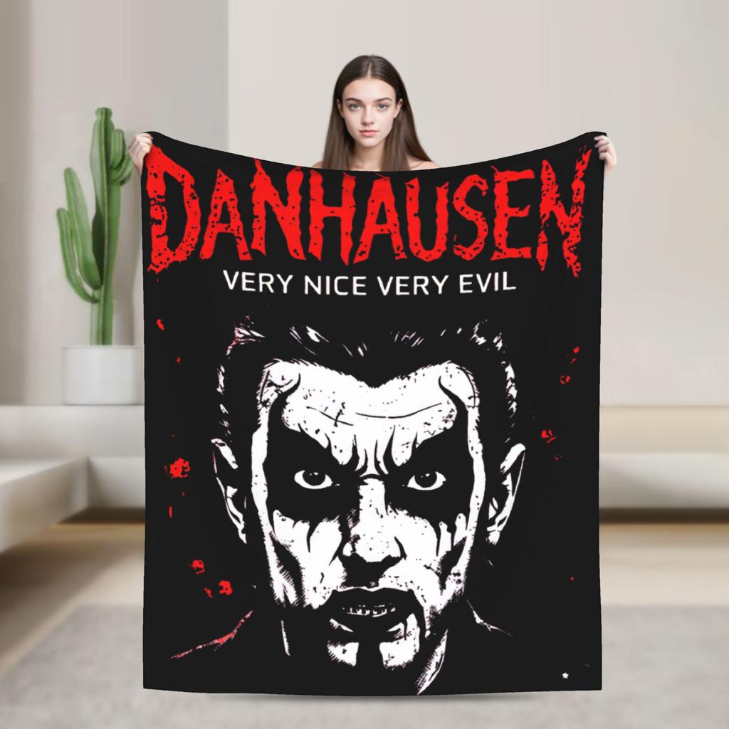 Danhausen Very Evil Funny Wrestling Blanket Coral Fleece Plush Decoration Ultra-Soft Throw Blankets for Sofa Outdoor Quilt