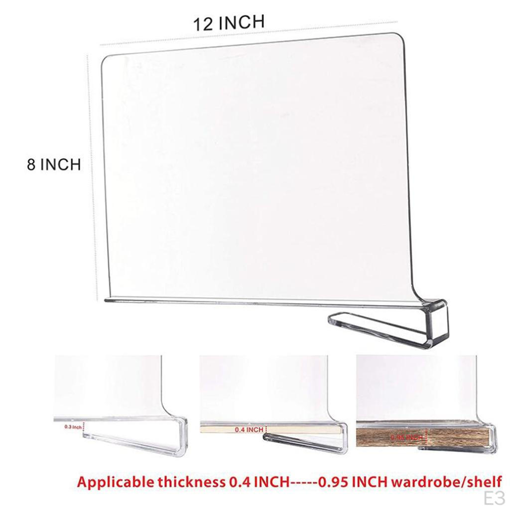 Acryl-Regalteiler für Kleiderschränke, Trennregale und Kleiderorganizer-Separatoren