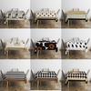 Modern Simple Black And White Tablecloth Room Living Room Dining Table Decoration Fabric Tablecloth Beach Towel Picnic Mat