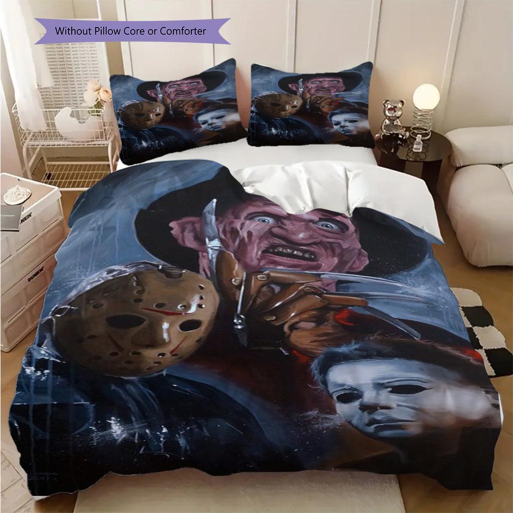 Zombie Art Set Bedding 1 Duvet Cover 2 Pillowcase Without Core Bedding Set Duvet Cover And Pillowcase Soft And Comfortable Bedding