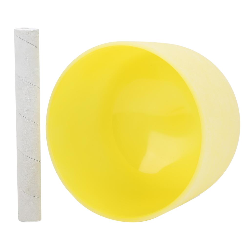 8 Zoll B-Note Mattierter Quarz Kristall Klangschale Meditationsmusikinstrument Schale