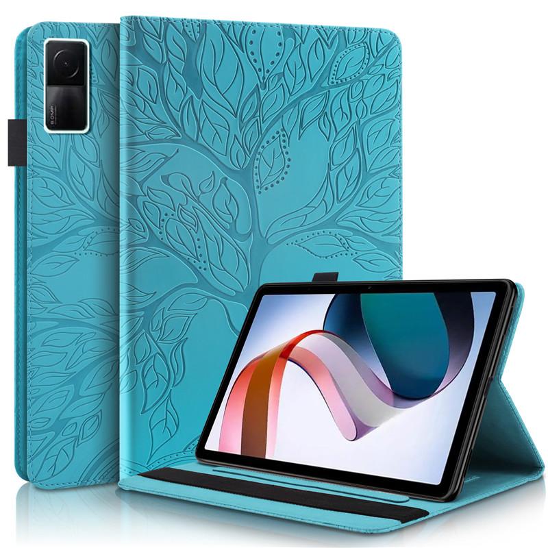 Tablet Case Funda For Redmi Pad SE 2023 Case Imprinted Tree PU Leather Stand Back Silicone Shell For Xiaomi Redmi Pad SE 11 Cover