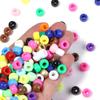 200pcs/lot Mutiple Color Acrylic Beads Big Hole Loose Spacer Beads For Jewelry Making DIY Bracelet Necklace Earrings Accessory