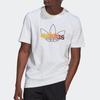 Adidas Originals Trefoil Sprt Graphic Print Sport Crew Neck T-Shirt Men Tops White GN2428